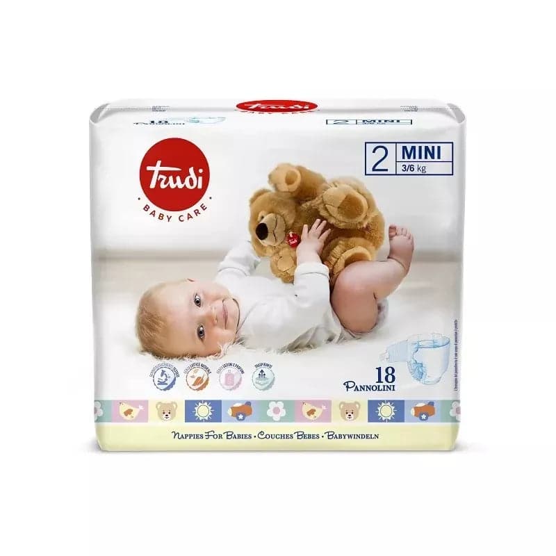 TRUDI Baby Care Pannolini Per Bambini - comfort e protezione - tutte le misure disponibili - 6 pacchi in Pannolini per bambini Sanitaria Gioia del Bimbo - Villa San Giovanni, commercioVirtuoso.it