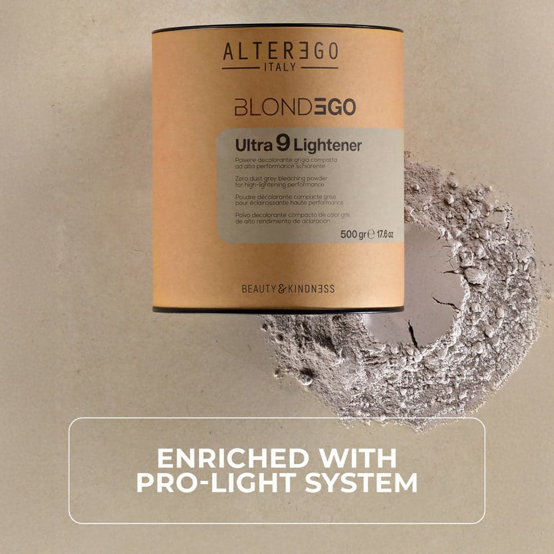Polvere Decolorante Ultra 9 Alter Ego – Schiarente Professionale fino a 9 Toni, Decolorazione Intensa Anti Giallo, Massimo Rispetto della Fibra Capillare in Decoloranti per capelli Ricci Perfetti - Partinico, commercioVirtuoso.it