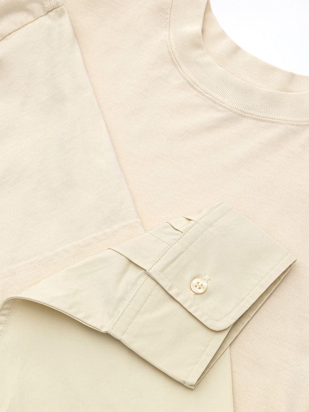 Balenciaga Layered T-Shirt Color Crema da uomo in T-shirt Drestige - Casamassima, commercioVirtuoso.it
