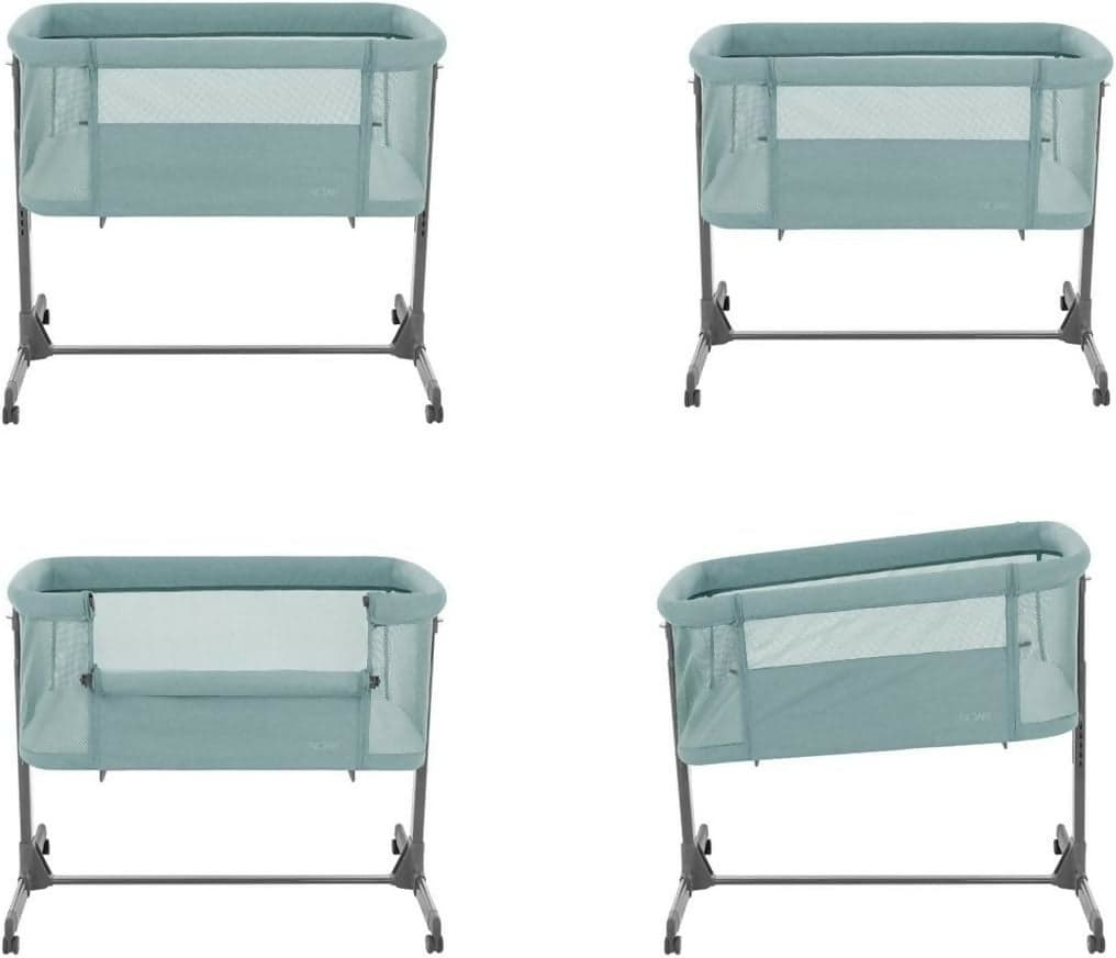 KIKKABOO Culla Fianco Letto colore Mint - verde menta - Culla Neonato Fianco Letto, Spondina Apribile con una Mano, Altezza Regolabile, Regolabile con Vari Livelli di Altezza, Piedini Pieghevole, 0m+ in Lettini da affiancare Sanitaria Gioia del Bimbo - Villa San Giovanni, commercioVirtuoso.it