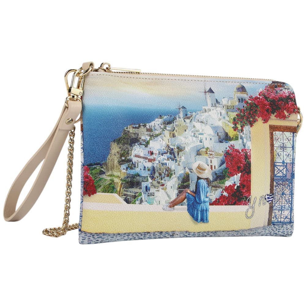 YNot clutch tracolla piatta stampa Greek Summer YES384S5 Borse YNot