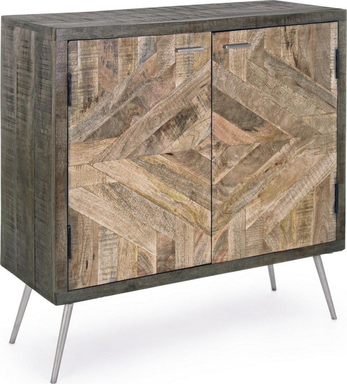 Credenza "Norwood" con struttura in legno di mango, mobile in stile industriale - 18