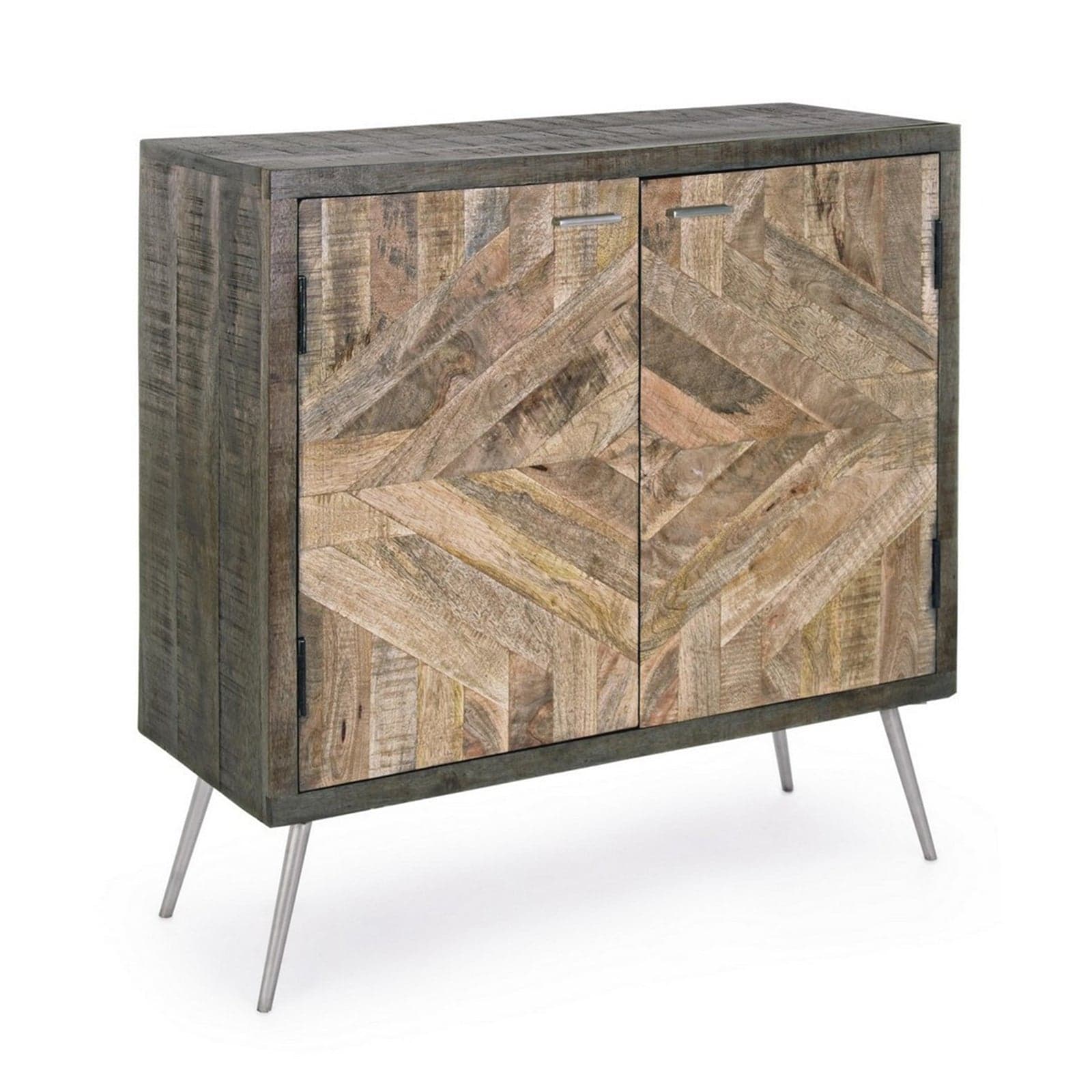 Credenza "Norwood" con struttura in legno di mango, mobile in stile industriale - 18