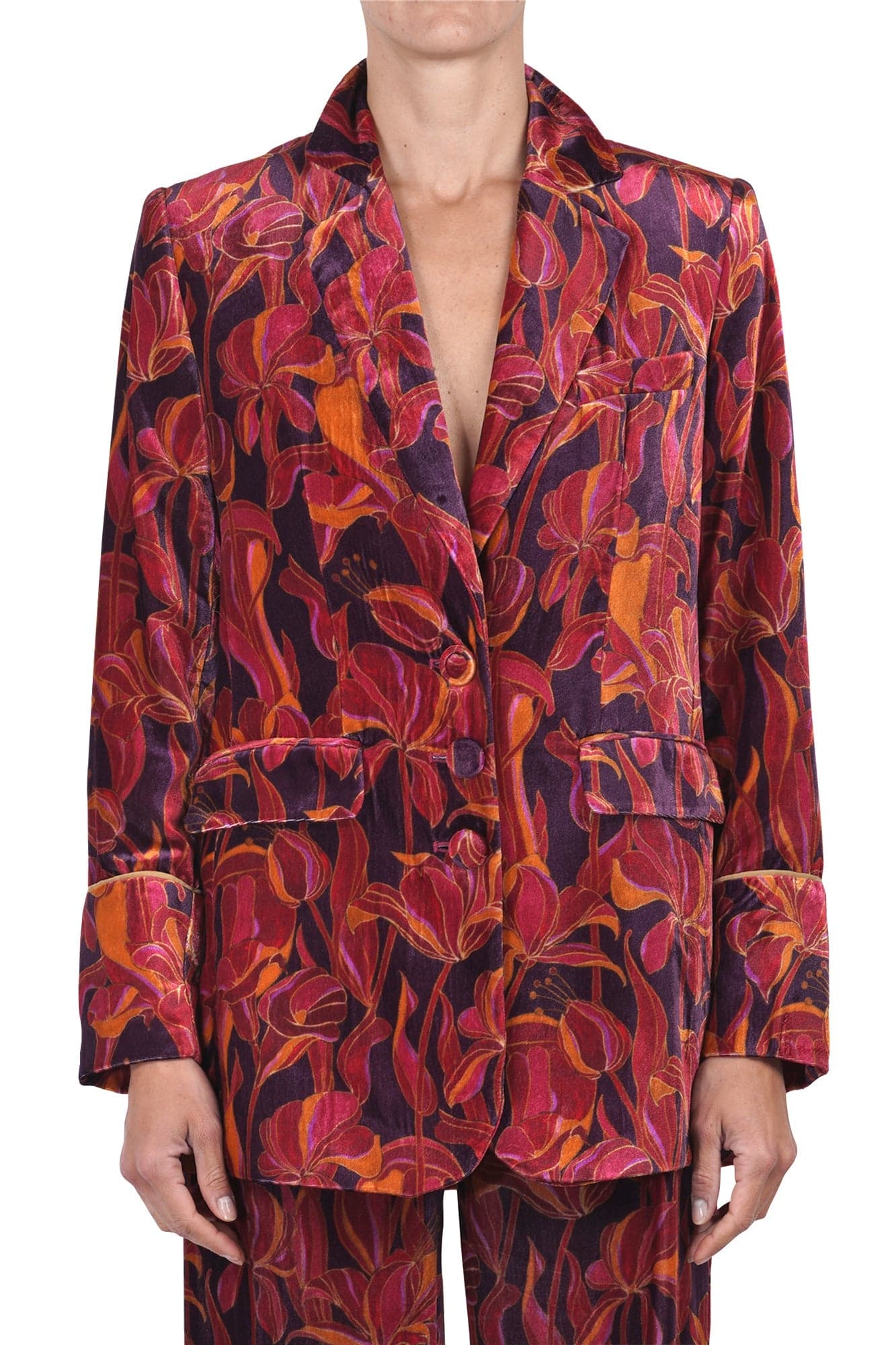 MALIPARMI Maliparmi - Giacca - 460719 - Fantasia Bordeaux da donna in Autocategorizzazione Drestige - Casamassima, commercioVirtuoso.it