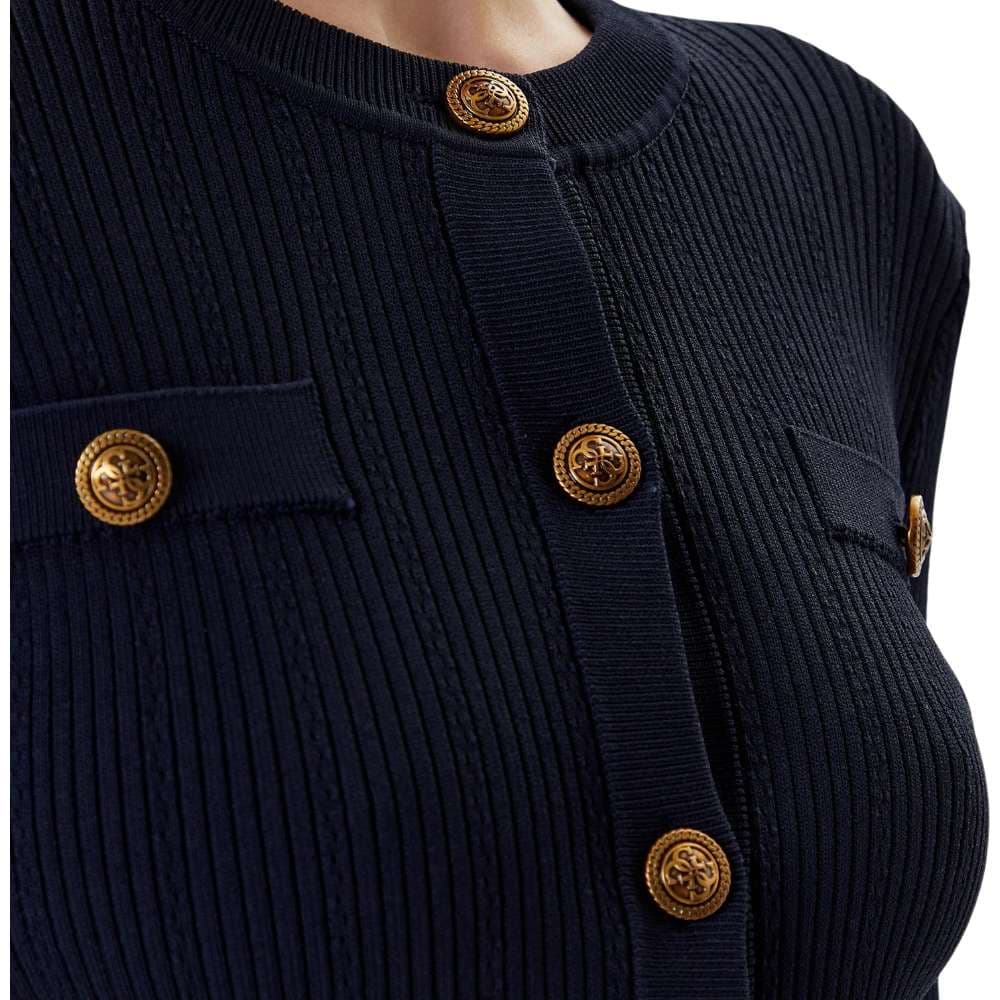 Guess cardigan blu maglia a costine EMMIE W5YR09Z0130G7V2 in Cardigan Prodotti di Classe - Nocera Superiore, commercioVirtuoso.it