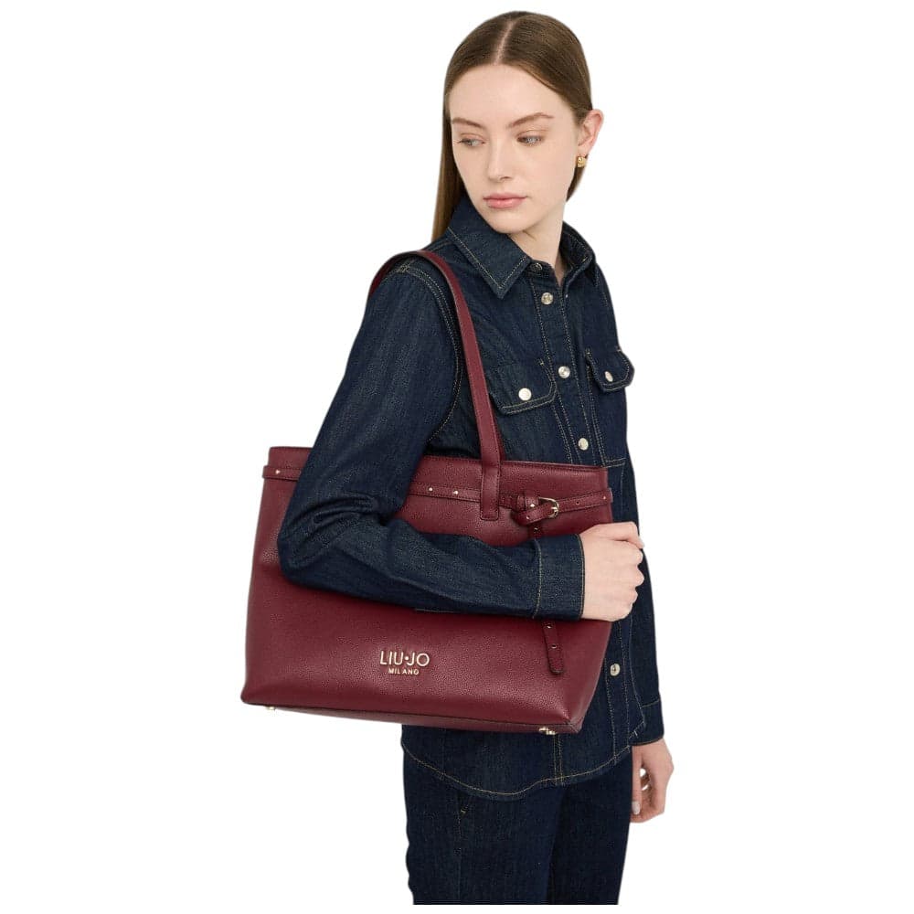 Liu Jo borsa tote rosso vino AF5135E0058-91726 in Borse Tote Prodotti di Classe - Nocera Superiore, commercioVirtuoso.it