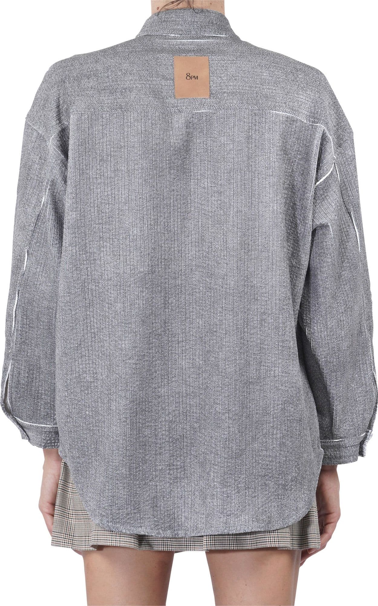 8PM 8pm - Camicia - 460228 - Grigio da donna in Bluse e camicie Drestige - Casamassima, commercioVirtuoso.it