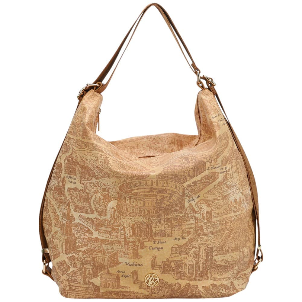 YNot borsa hoho e zaino linea GUM stampa Roma GUM001