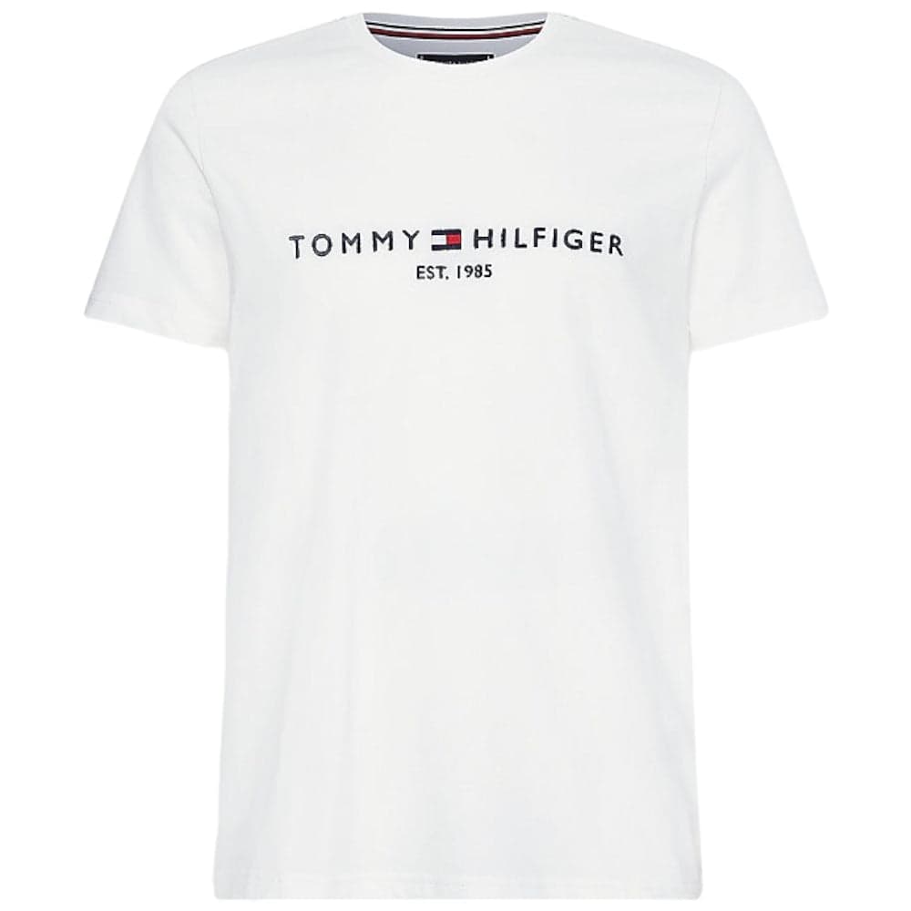 Tommy Hilfiger t-shirt bianca logo scritta ricamata MW0MW11465118