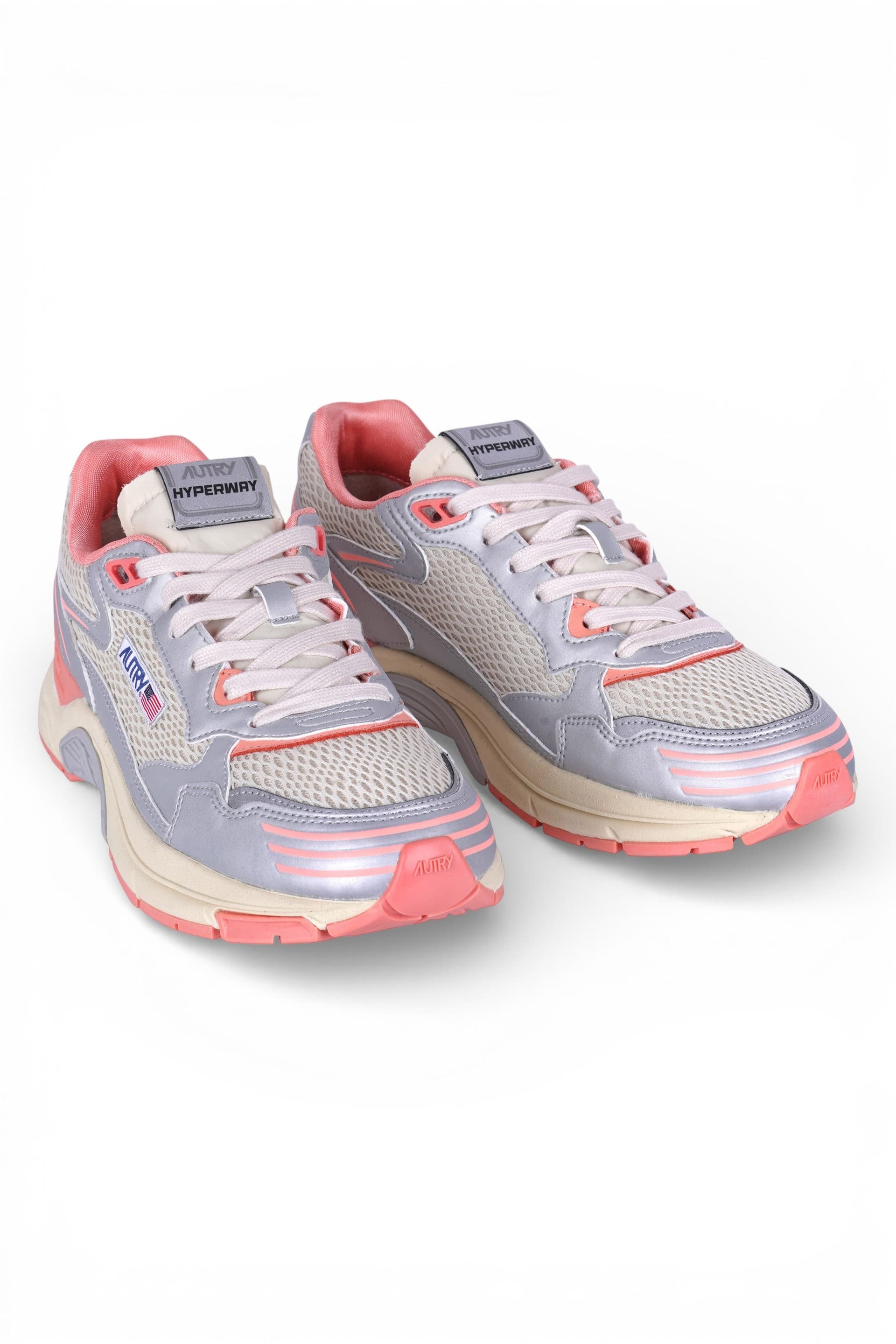 AUTRY Autry - Sneakers - 470544 - Argento/Pesca da donna in Sneaker casual Drestige - Casamassima, commercioVirtuoso.it