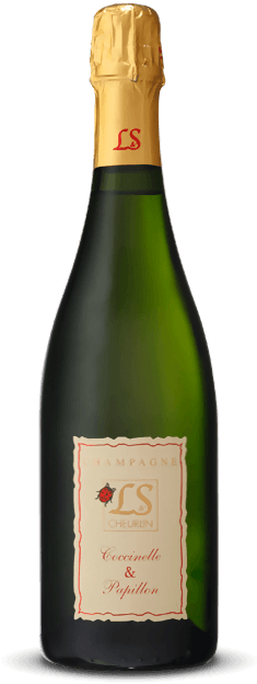 Champagne BRUT Cheurlin Bio 75cl Coccinelle & Papillon La quintessenza della natura 50% Pinot Nero - 50% Chardonnay
