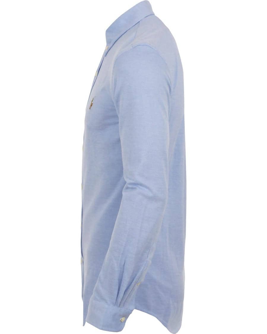 Camicia Uomo Polo Ralph Lauren Camicia Casual Slim Fit Aderente In Oxford In Cotone Collo Button Down Logo Pony Ralph Lauren Ricamato in Camicie casual Euforia - Bronte, commercioVirtuoso.it