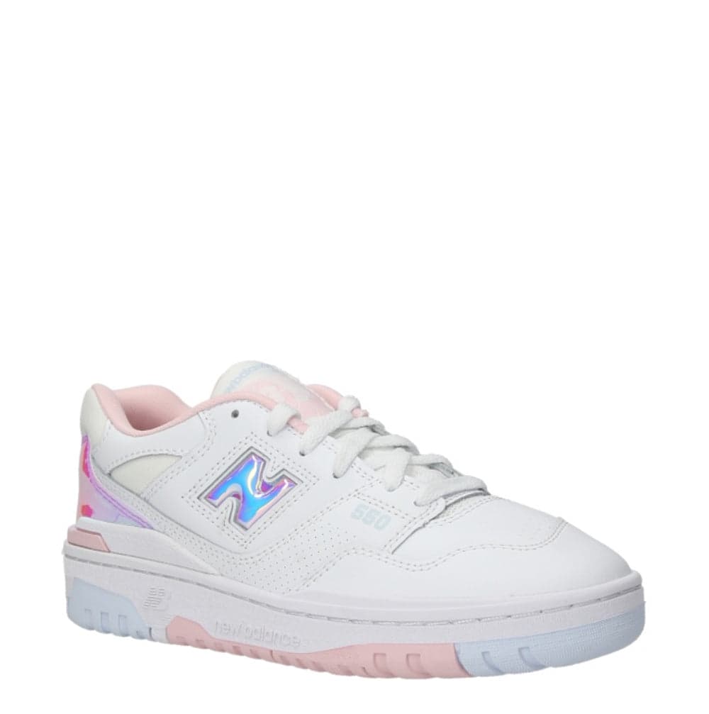NEW BALANCE Sneakers Donna art. GSB550HW in pelle White Pink Irid in prodotto Bilello Shop - San Giovanni in Fiore, commercioVirtuoso.it