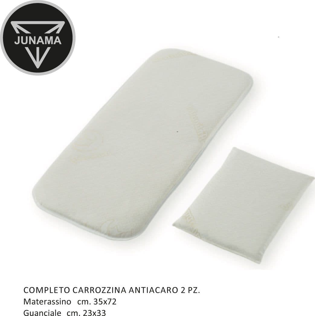 Completo Materassino Carrozzina Trio Junama Antiacaro 2Pz in Copriseduta per passeggini La Casa Del Bebè - Napoli, commercioVirtuoso.it