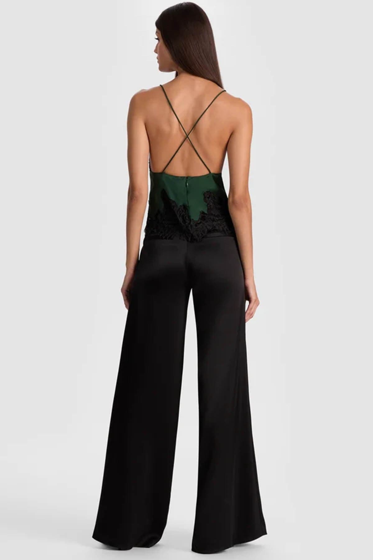 Alice + Olivia Top Black/green da donna in Canotte e top Drestige - Casamassima, commercioVirtuoso.it