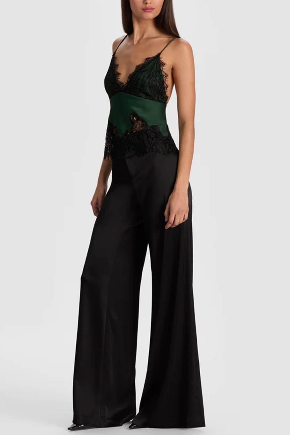 Alice + Olivia Top Black/green da donna in Canotte e top Drestige - Casamassima, commercioVirtuoso.it