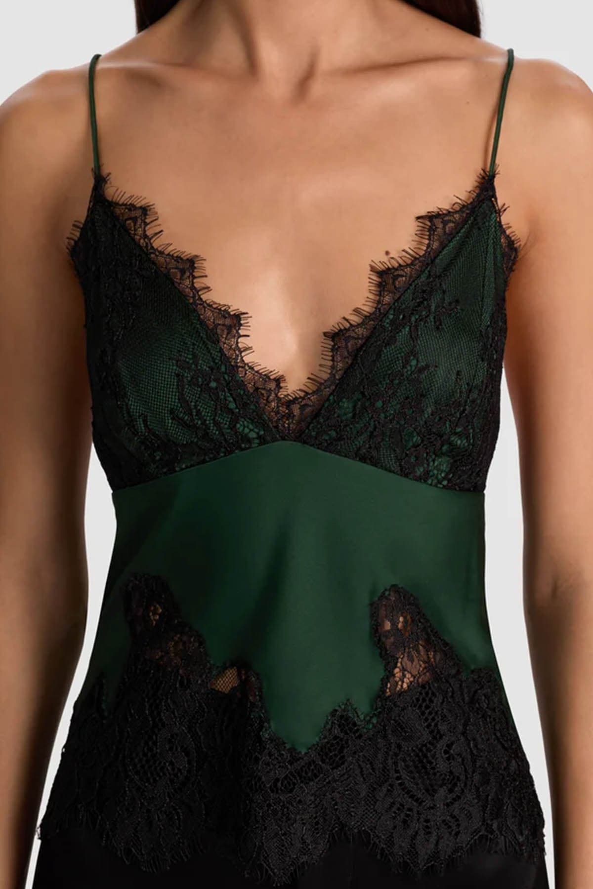 Alice + Olivia Top Black/green da donna in Canotte e top Drestige - Casamassima, commercioVirtuoso.it