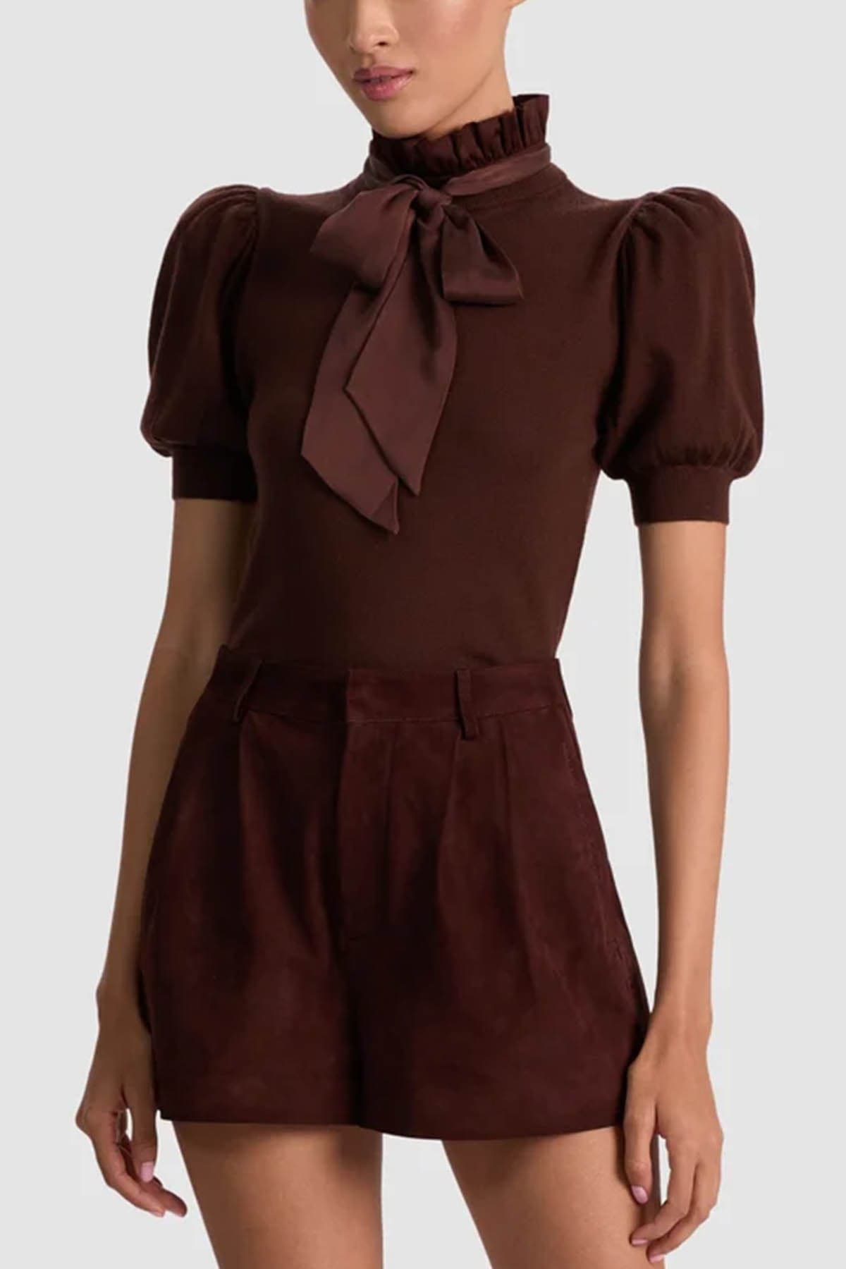 Alice + Olivia Maglie Marrone da donna in T-shirt Drestige - Casamassima, commercioVirtuoso.it