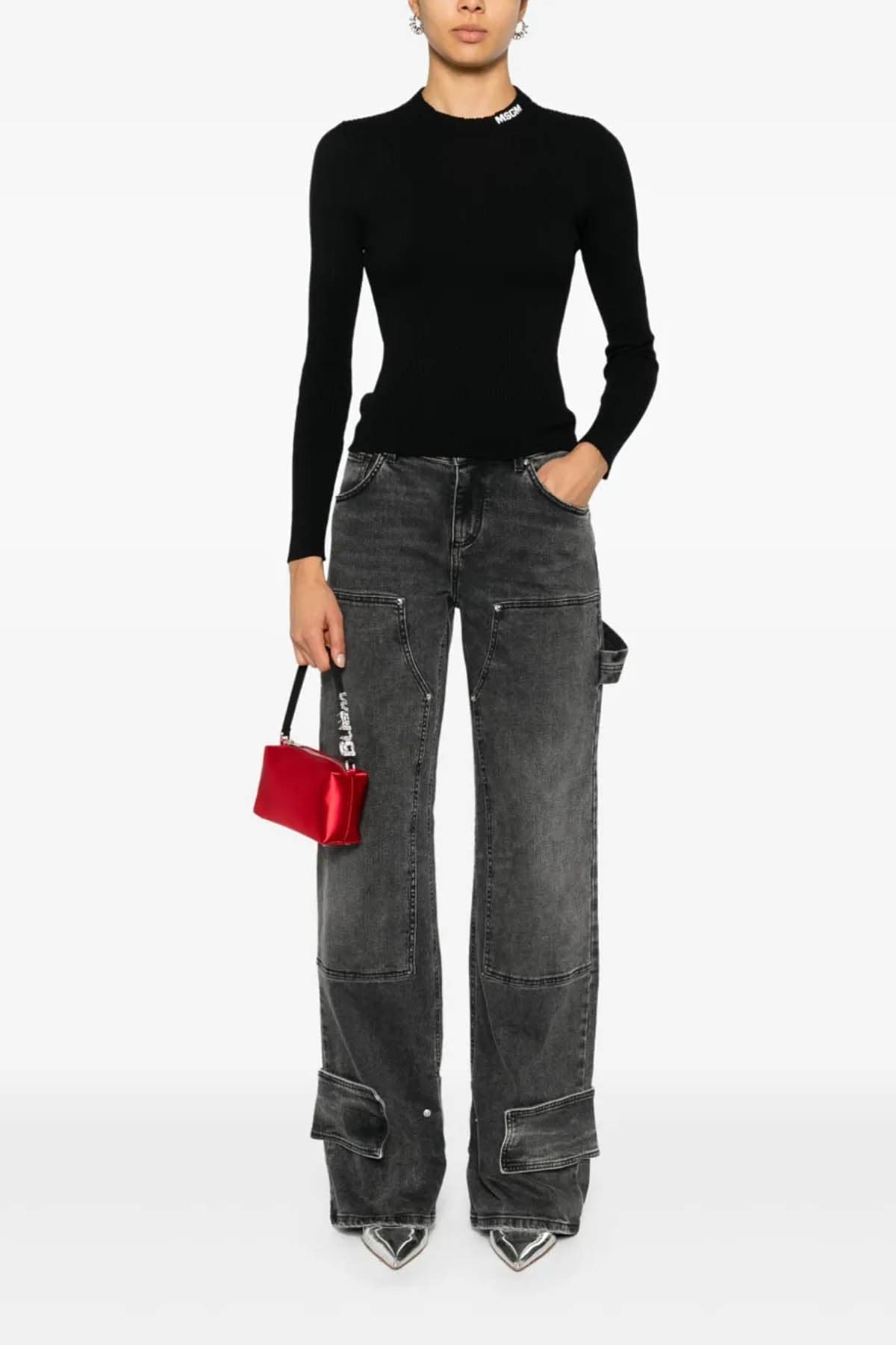 MSGM Maglie Nero da donna in Bluse e camicie Drestige - Casamassima, commercioVirtuoso.it