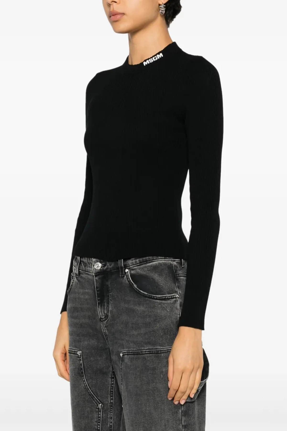 MSGM Maglie Nero da donna in Bluse e camicie Drestige - Casamassima, commercioVirtuoso.it