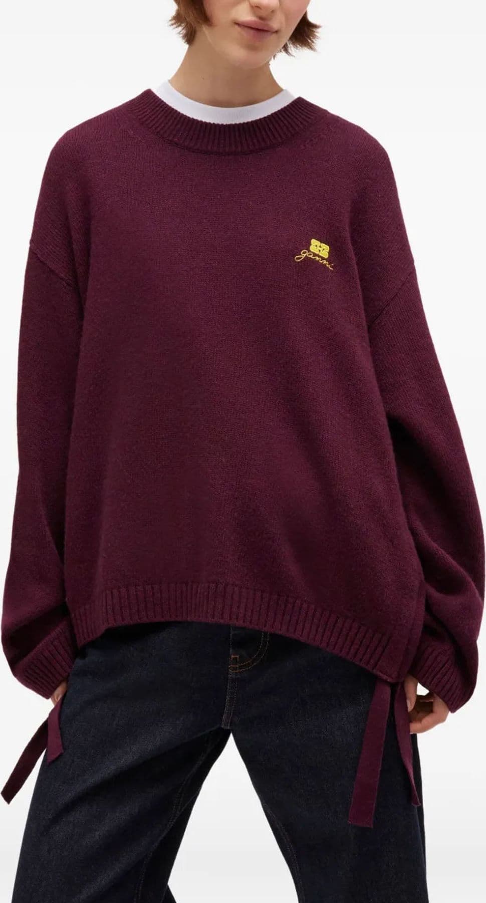 GANNI Maglie Bordeaux da donna in Maglie termiche Drestige - Casamassima, commercioVirtuoso.it