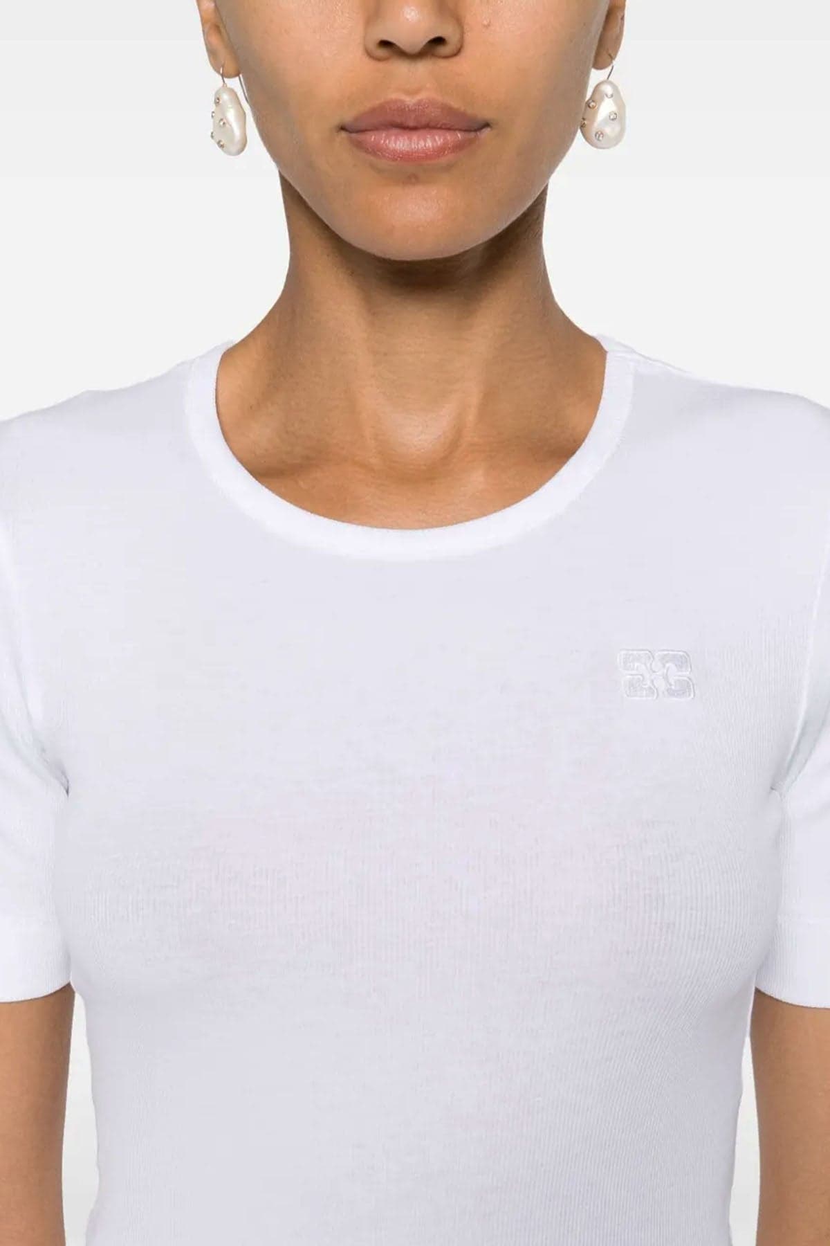 GANNI T-shirt e Polo Bianco da donna in Polo Drestige - Casamassima, commercioVirtuoso.it