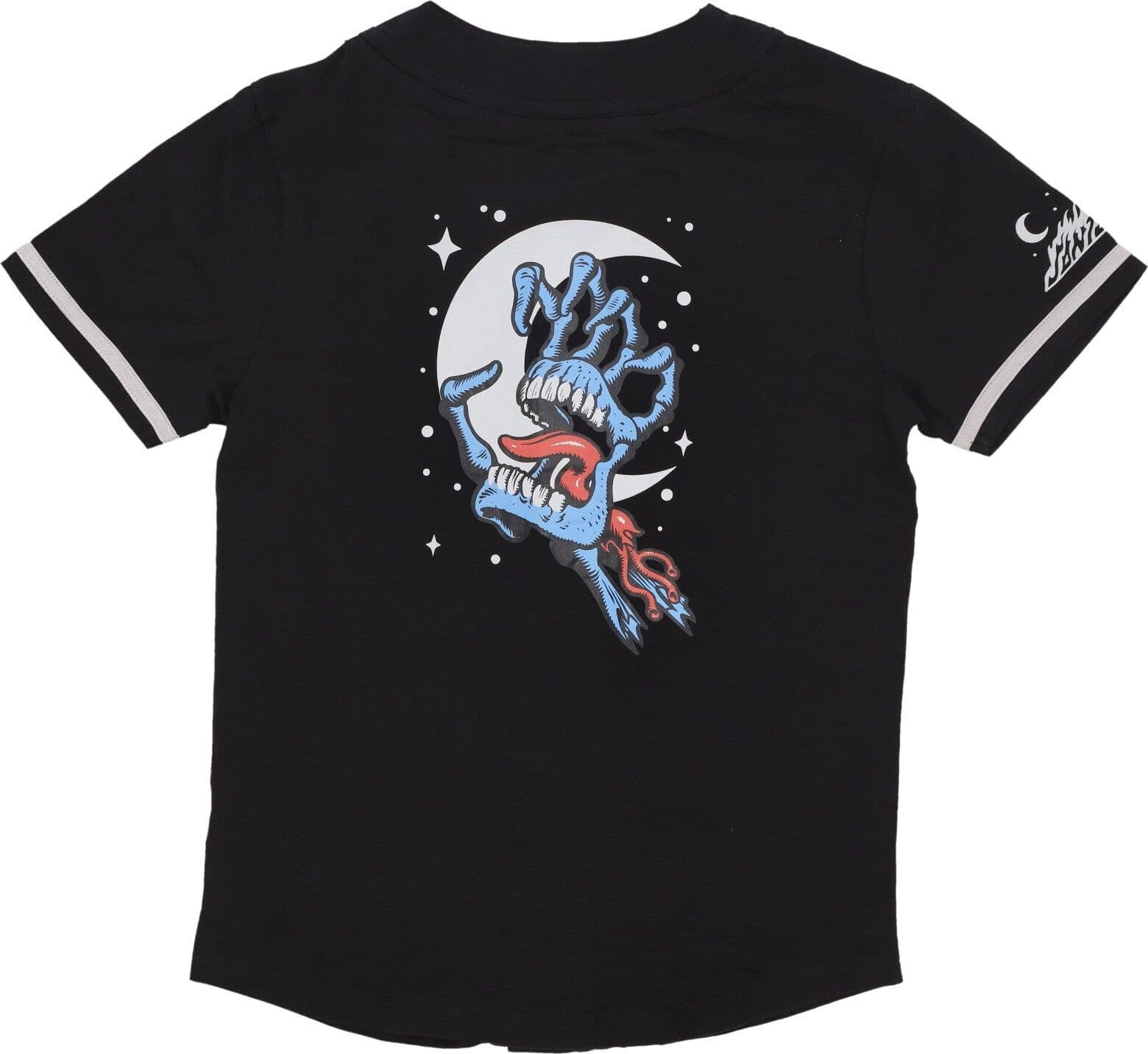 SANTA CRUZ Casacca Bottoni Uomo Cosmic Bone Hand Baseball Shirt Black da uomo in T-shirt Drestige - Casamassima, commercioVirtuoso.it
