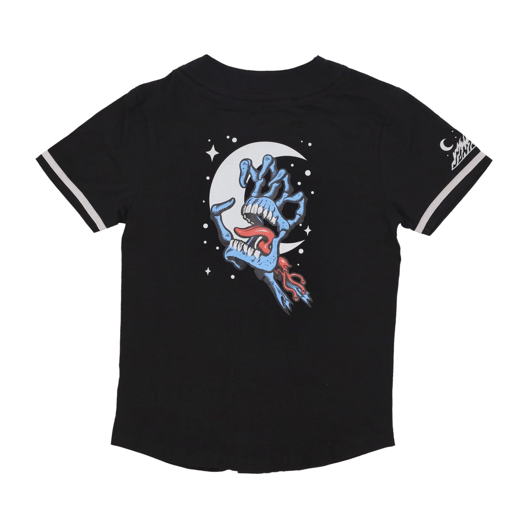 SANTA CRUZ Casacca Bottoni Uomo Cosmic Bone Hand Baseball Shirt Black da uomo in T-shirt Drestige - Casamassima, commercioVirtuoso.it
