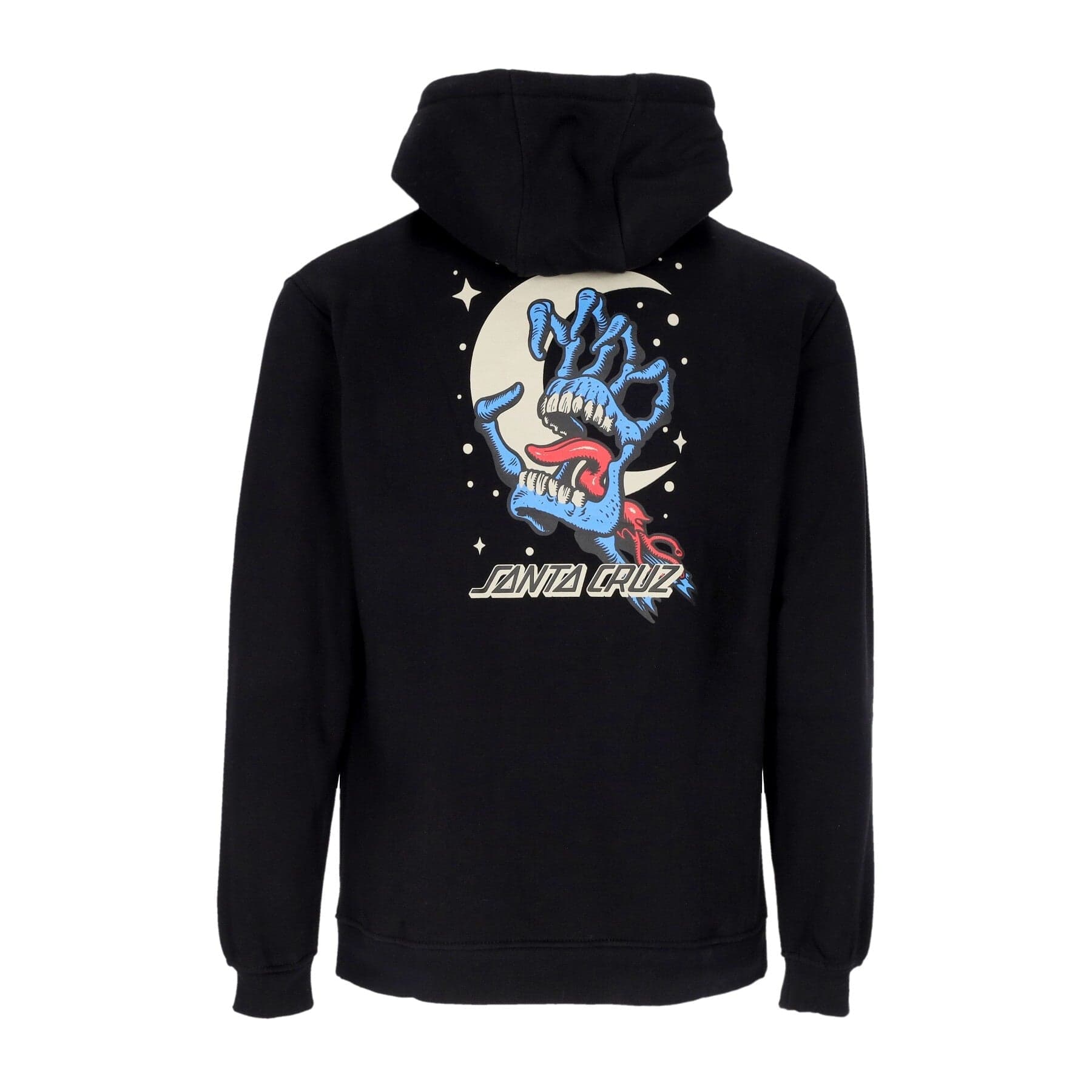 SANTA CRUZ Felpa Cappuccio Uomo Cosmic Bone Hand Hoodie Black
