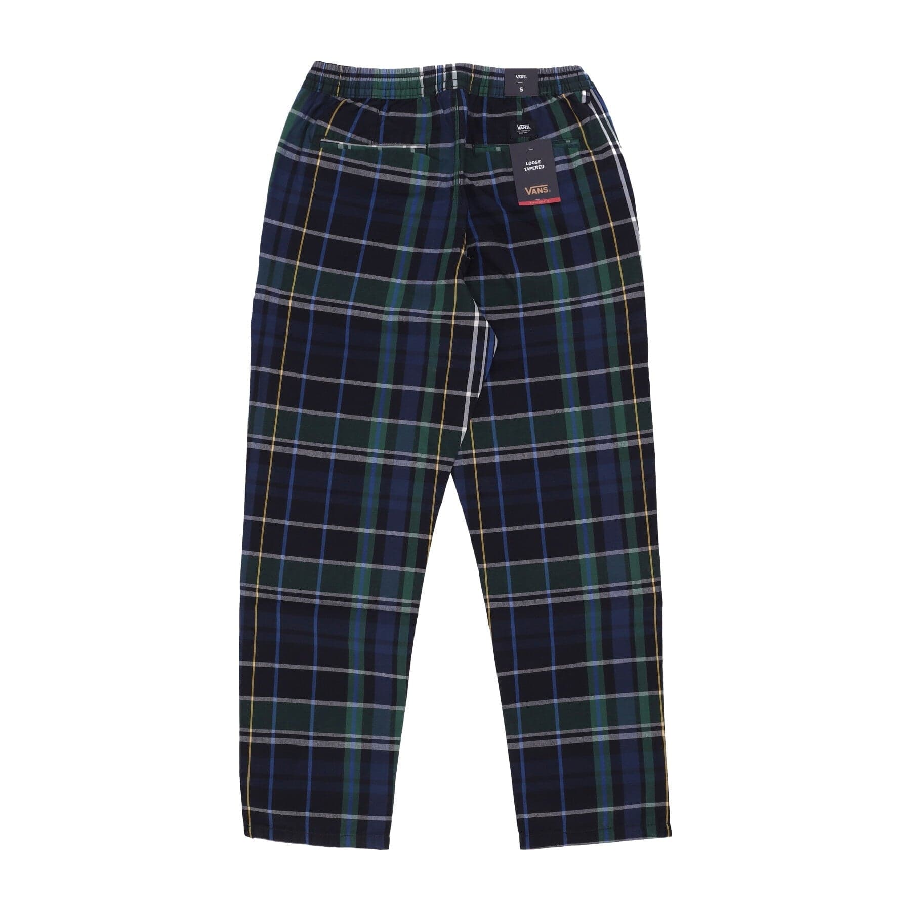 VANS Pantalone Lungo Uomo Range Loose Tapered Plaid Pant Black/eden da uomo in Pantaloni Drestige - Casamassima, commercioVirtuoso.it
