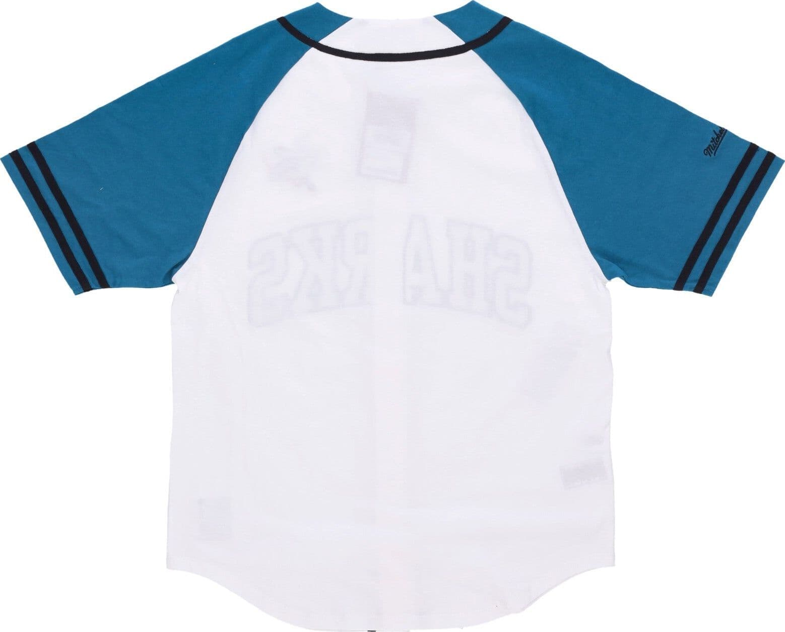 MITCHELL &amp; NESS Casacca Bottoni Uomo Nhl Practice Day Button Front Jersey Sajsha White da uomo in Maglie sportive da uomo Drestige - Casamassima, commercioVirtuoso.it