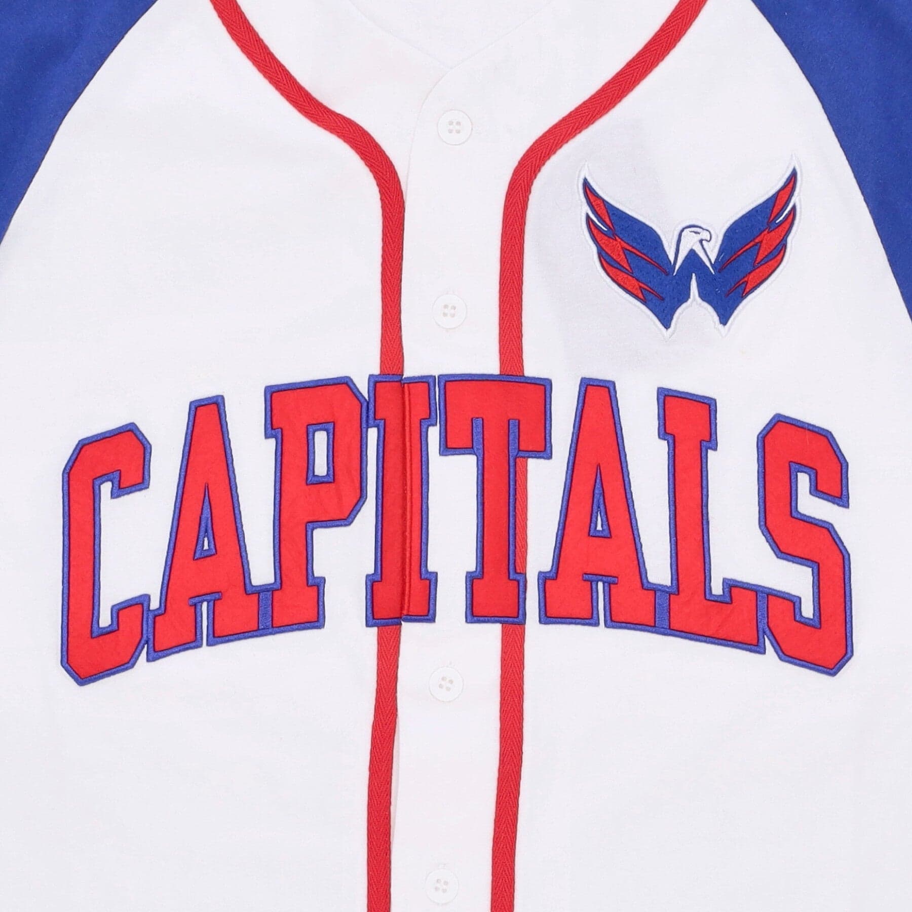 MITCHELL &amp; NESS Casacca Bottoni Uomo Nhl Practice Day Button Front Jersey Wascap White da uomo in Maglie sportive da uomo Drestige - Casamassima, commercioVirtuoso.it