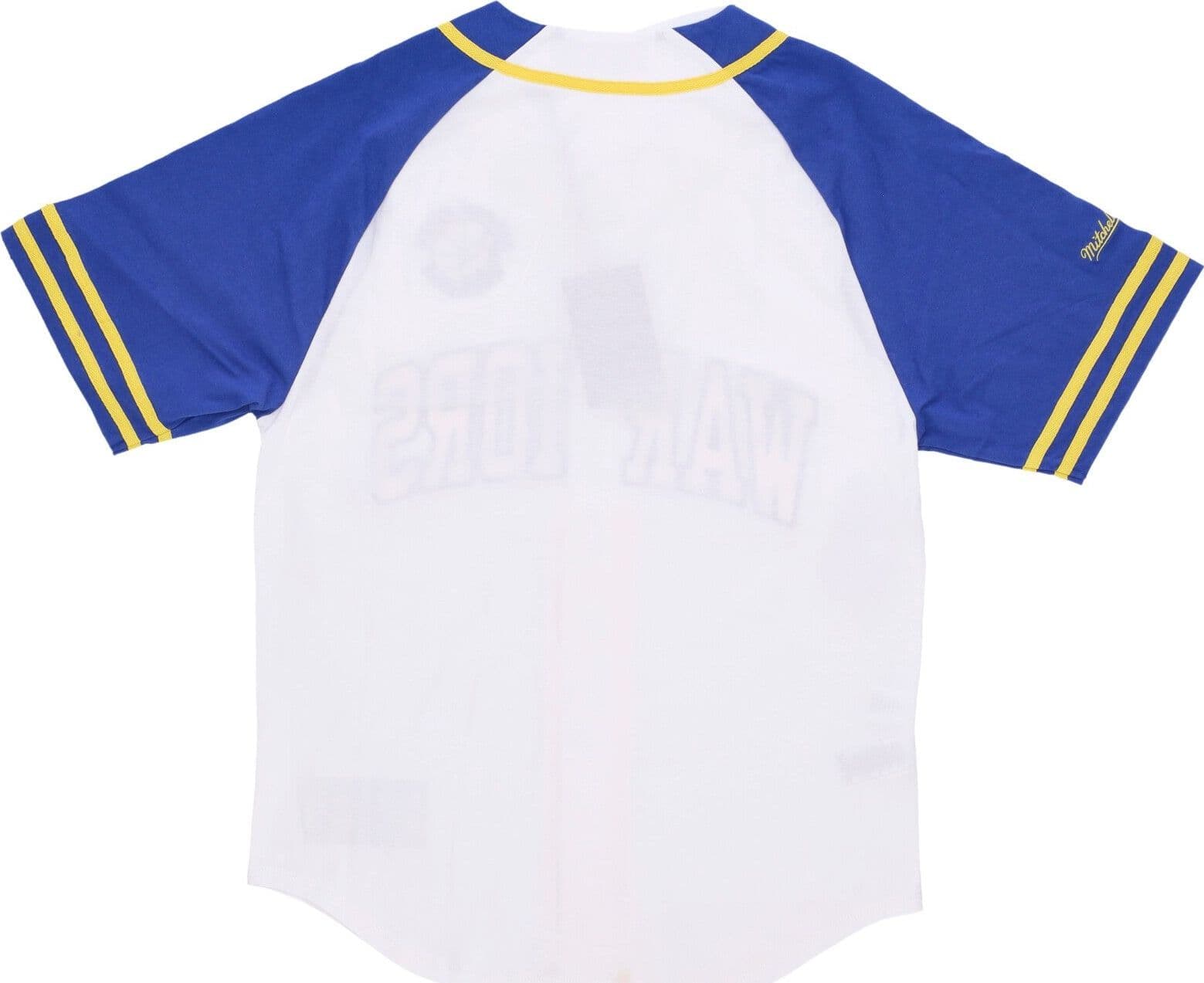 MITCHELL &amp; NESS Casacca Bottoni Uomo Nba Practice Day Button Front Jersey Hardwood Classics Golwar White da uomo in Maglie sportive da uomo Drestige - Casamassima, commercioVirtuoso.it