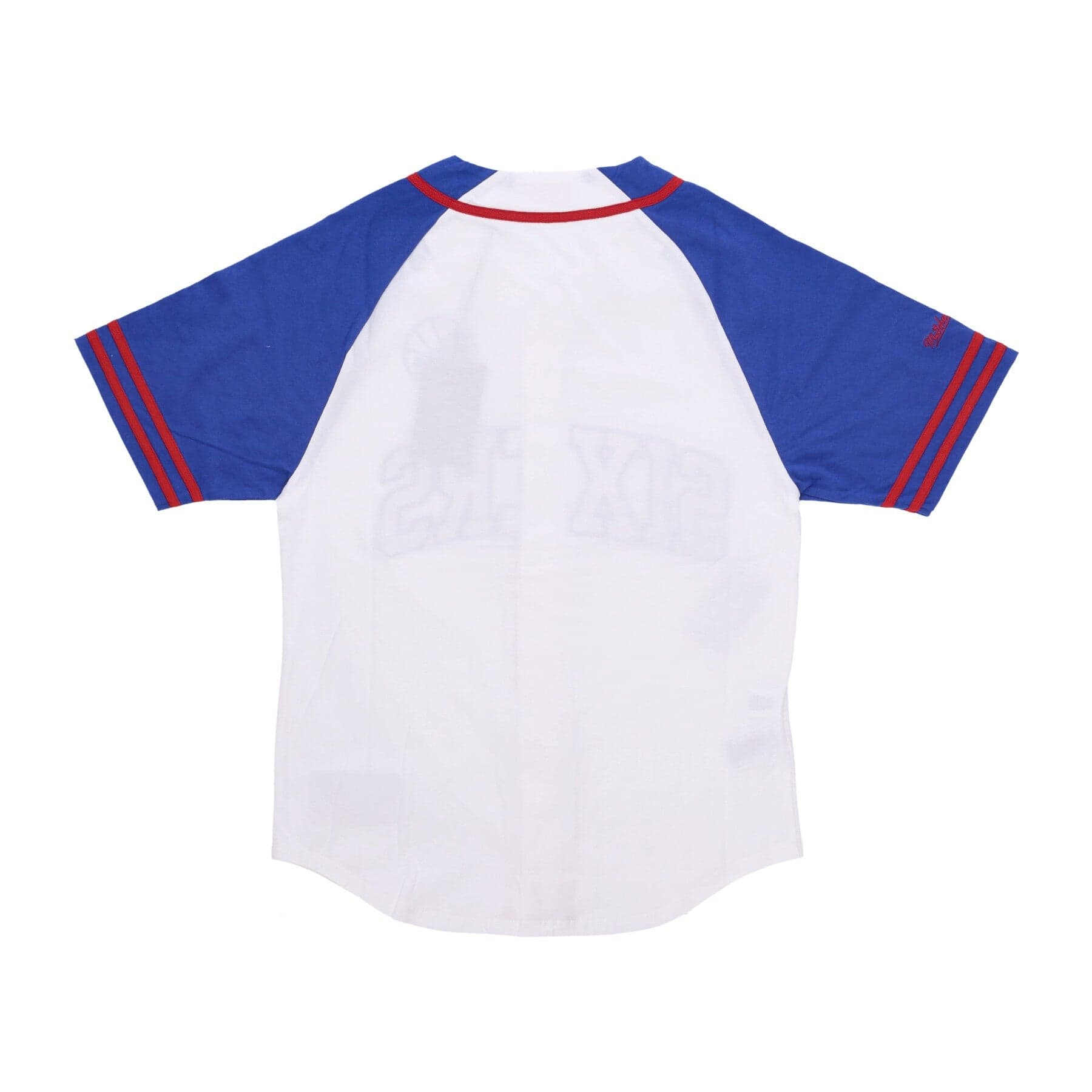 MITCHELL &amp; NESS Casacca Bottoni Uomo Nba Practice Day Button Front Jersey Hardwood Classics Phi76e White da uomo in Maglie sportive da uomo Drestige - Casamassima, commercioVirtuoso.it
