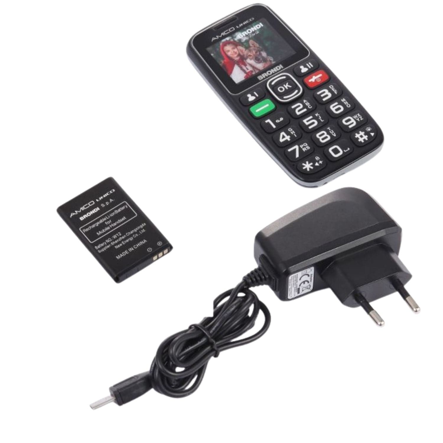 Brondi Amico Unico+ Black ITA in Cellulari e Smartphone Ecoprice.it - Avellino, commercioVirtuoso.it