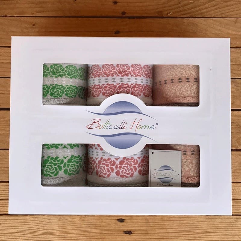 Set Spugna Botticelli Home Flore Rose - 4