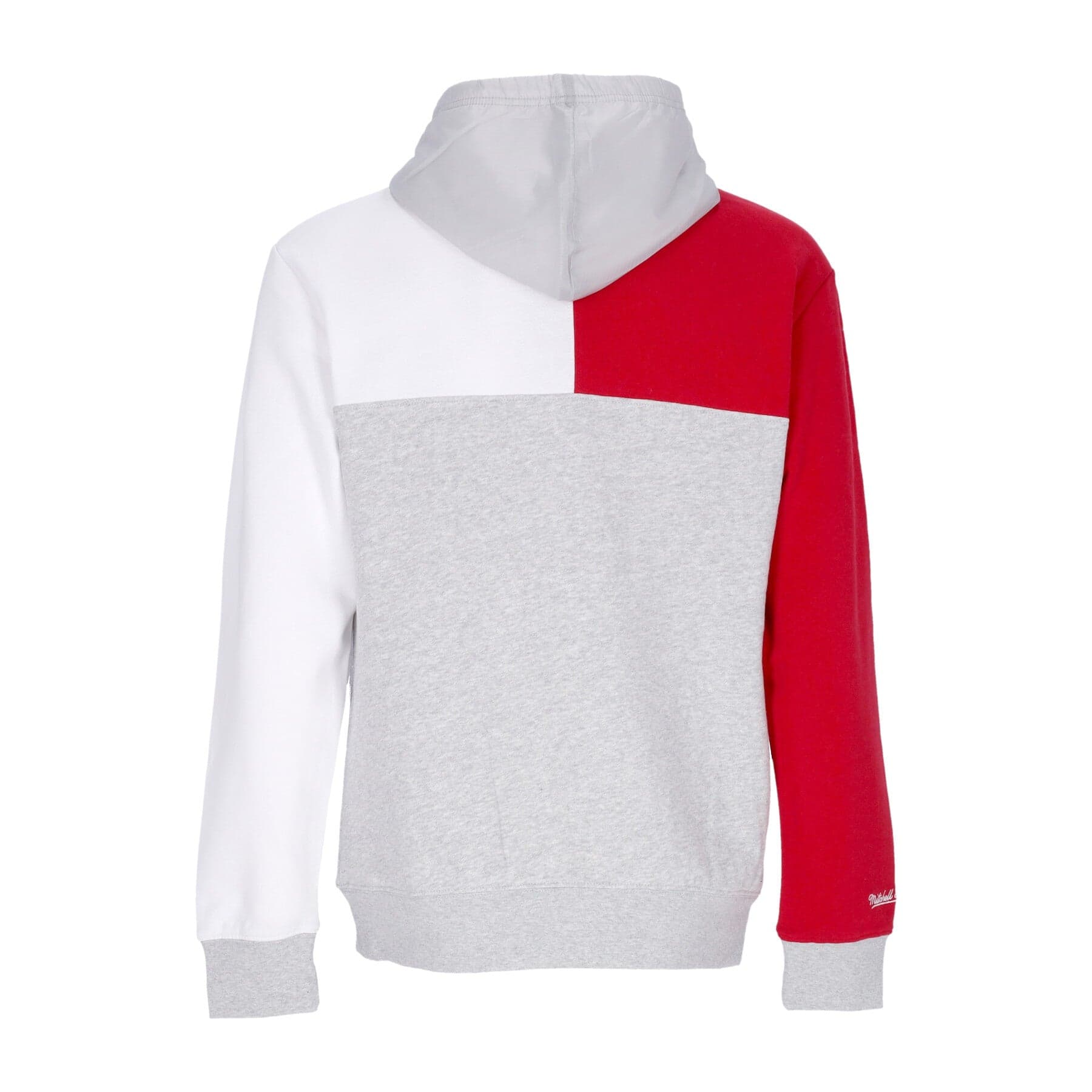 MITCHELL &amp; NESS Felpa Cappuccio Uomo Nhl Tie Breaker Fleece Hoodie Detwin Grey Heather/red da uomo in Felpe con cappuccio Drestige - Casamassima, commercioVirtuoso.it