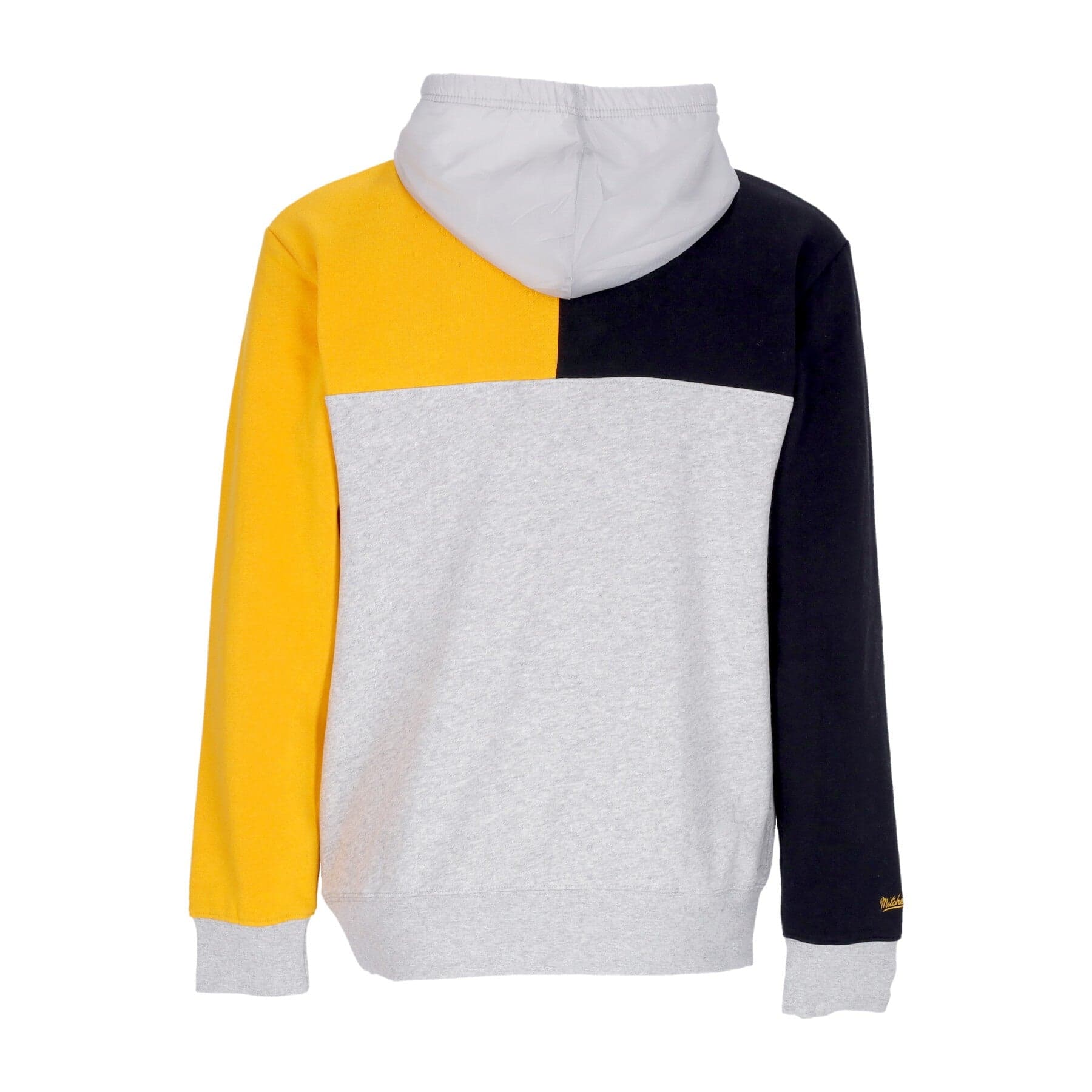 MITCHELL &amp; NESS Felpa Cappuccio Uomo Nhl Tie Breaker Fleece Hoodie Pitpen Grey Heather/black da uomo in Felpe con cappuccio Drestige - Casamassima, commercioVirtuoso.it