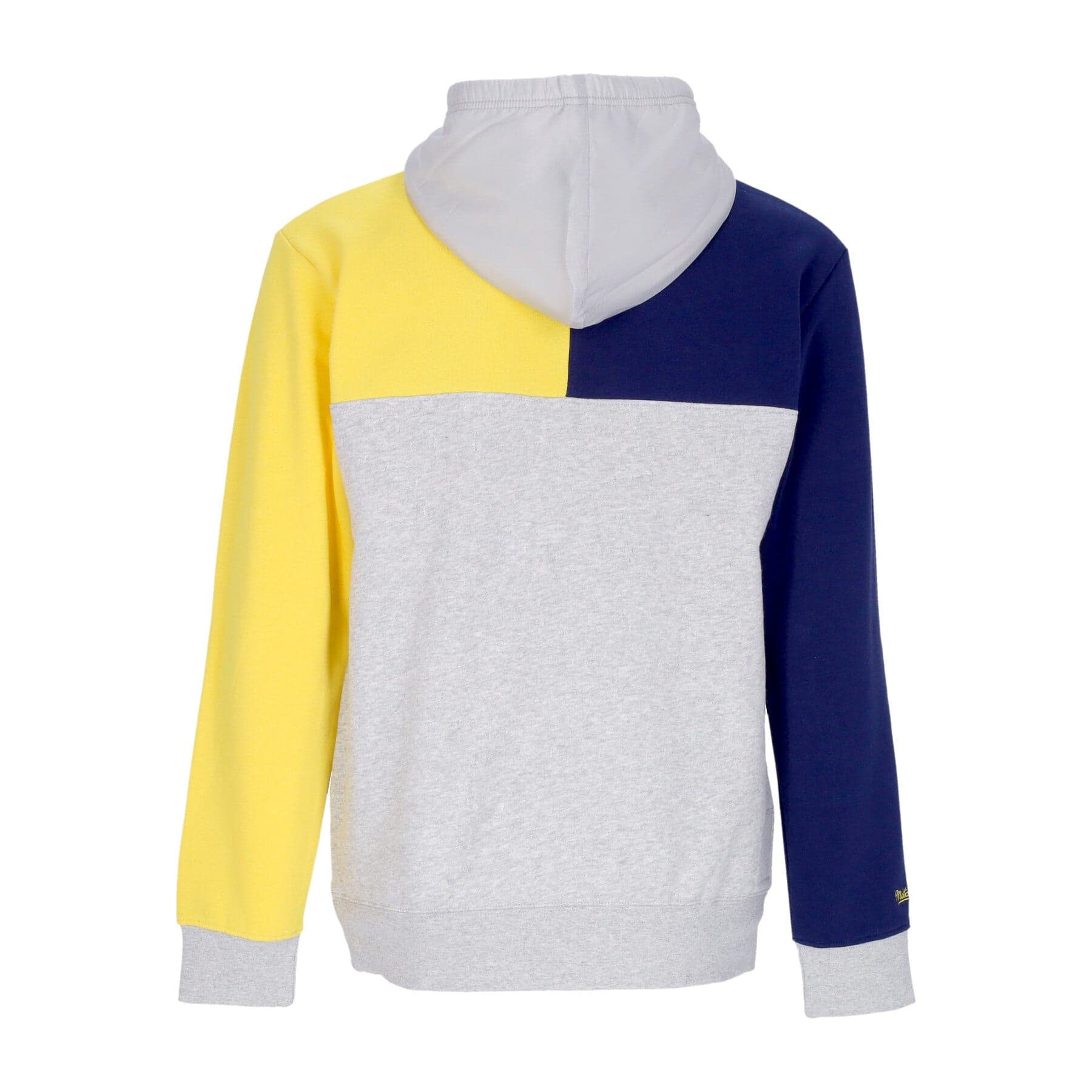 MITCHELL &amp; NESS Felpa Cappuccio Uomo Ncaa Tie Breaker Fleece Hoodie Micwol Grey Heather/navy da uomo in Felpe con cappuccio Drestige - Casamassima, commercioVirtuoso.it