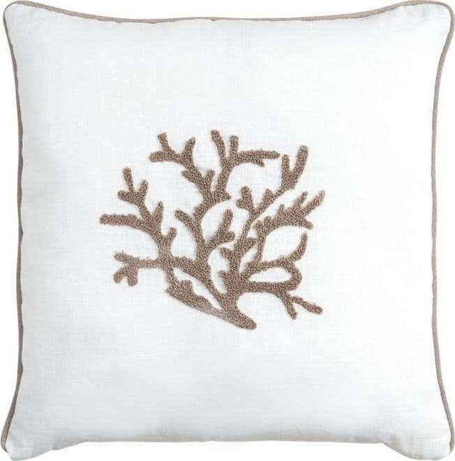 Cuscino Arredo Quadrato con coralli Dante in Copricuscini e federe Collezione Casa - Trebisacce, commercioVirtuoso.it