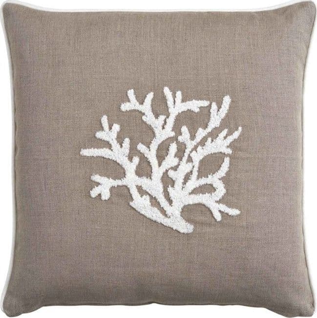 Cuscino Arredo Quadrato con coralli Dante in Copricuscini e federe Collezione Casa - Trebisacce, commercioVirtuoso.it