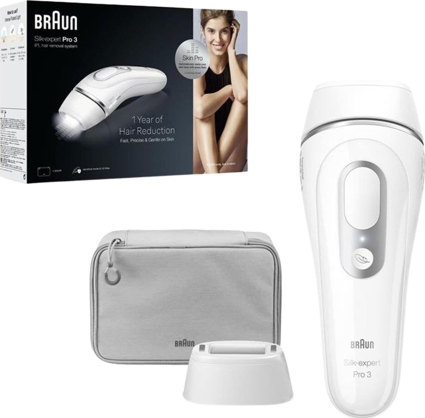Braun Epilatore Elettrico Silk-Expert Pro 3 PL3020 Bianco/Grigio in  Ecoprice.it - Avellino, commercioVirtuoso.it
