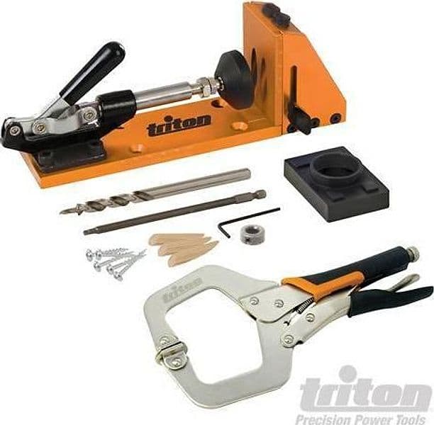 Kit Sistema per Fori a Tasca Triton, Dima per la Lavorazione del Legno con Morsa 8 p.zi in Dime Eternal Brico - Ariano Irpino, commercioVirtuoso.it
