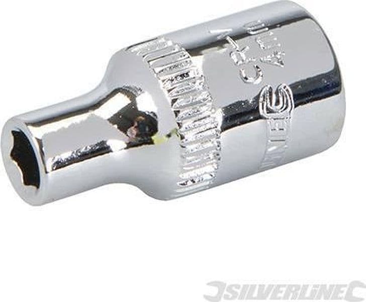 Chiave inserto a bussola metrico esagonale 1/4" Silverline meccanica Silverline