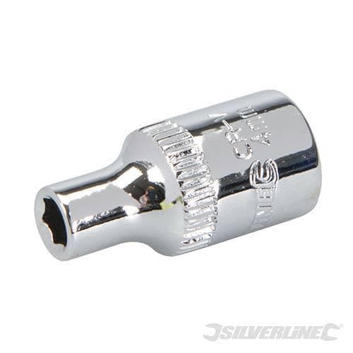 Chiave inserto a bussola metrico esagonale 1/4" Silverline meccanica Silverline