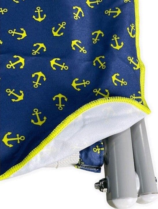 Telo Mare Coprilettino in Microfibra Ancore in Teli mare Collezione Casa - Trebisacce, commercioVirtuoso.it