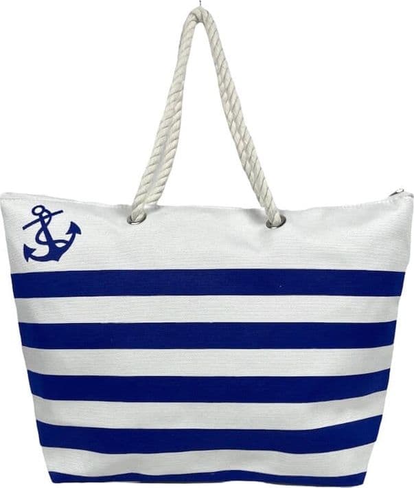 Borsa Mare con cerniera Fashion Stripes in Borse Tote Collezione Casa - Trebisacce, commercioVirtuoso.it