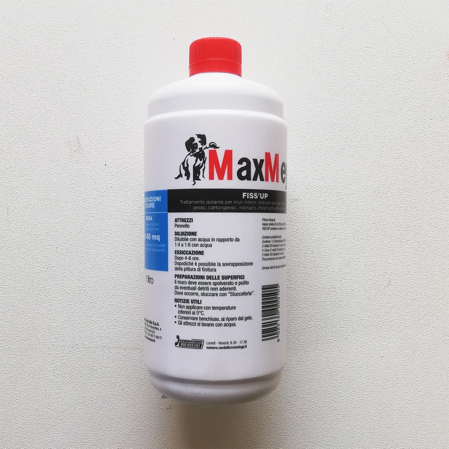 Max Meyer Fiss'Up 1lt fissativo isolante per interni - base vinilica in Vernice Aloiserw.com - Altomonte, commercioVirtuoso.it