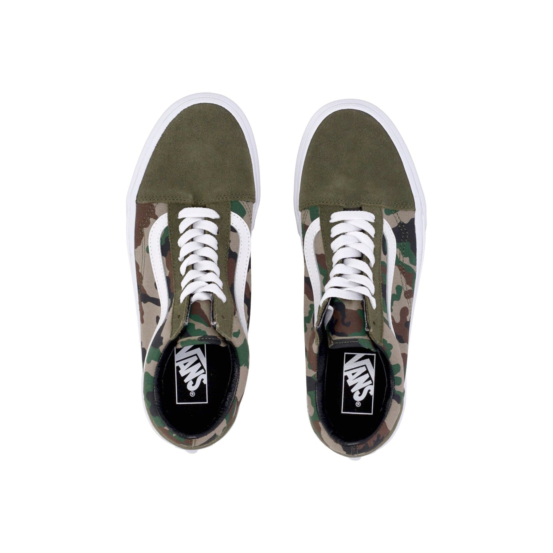 VANS Scarpa Bassa Uomo Old Skool Camo Olive/white da uomo in Sneaker casual Drestige - Casamassima, commercioVirtuoso.it