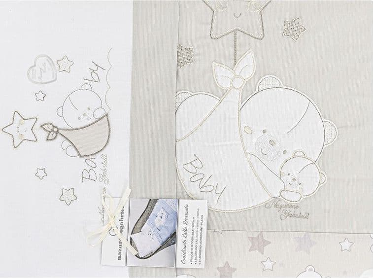Set piumotto lenzuolino culla Nazareno Gabrielli Baby Bear in Lenzuola da lettino con sbarre Collezione Casa - Trebisacce, commercioVirtuoso.it